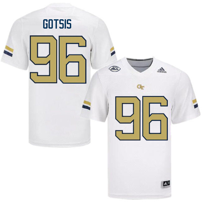 Adam Gotsis Georgia Tech Jerseys,Georgia Tech Yellow Jackets College Football Uniforms-White Adam Gotsis Georgia Tech Jerseys,Georgia Tech Yellow Jackets College Football Uniforms-White